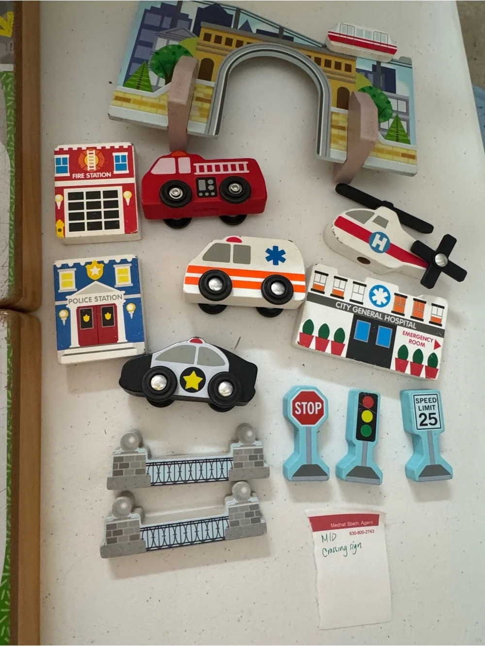 Melissa and Doug Wooden Take Along Town